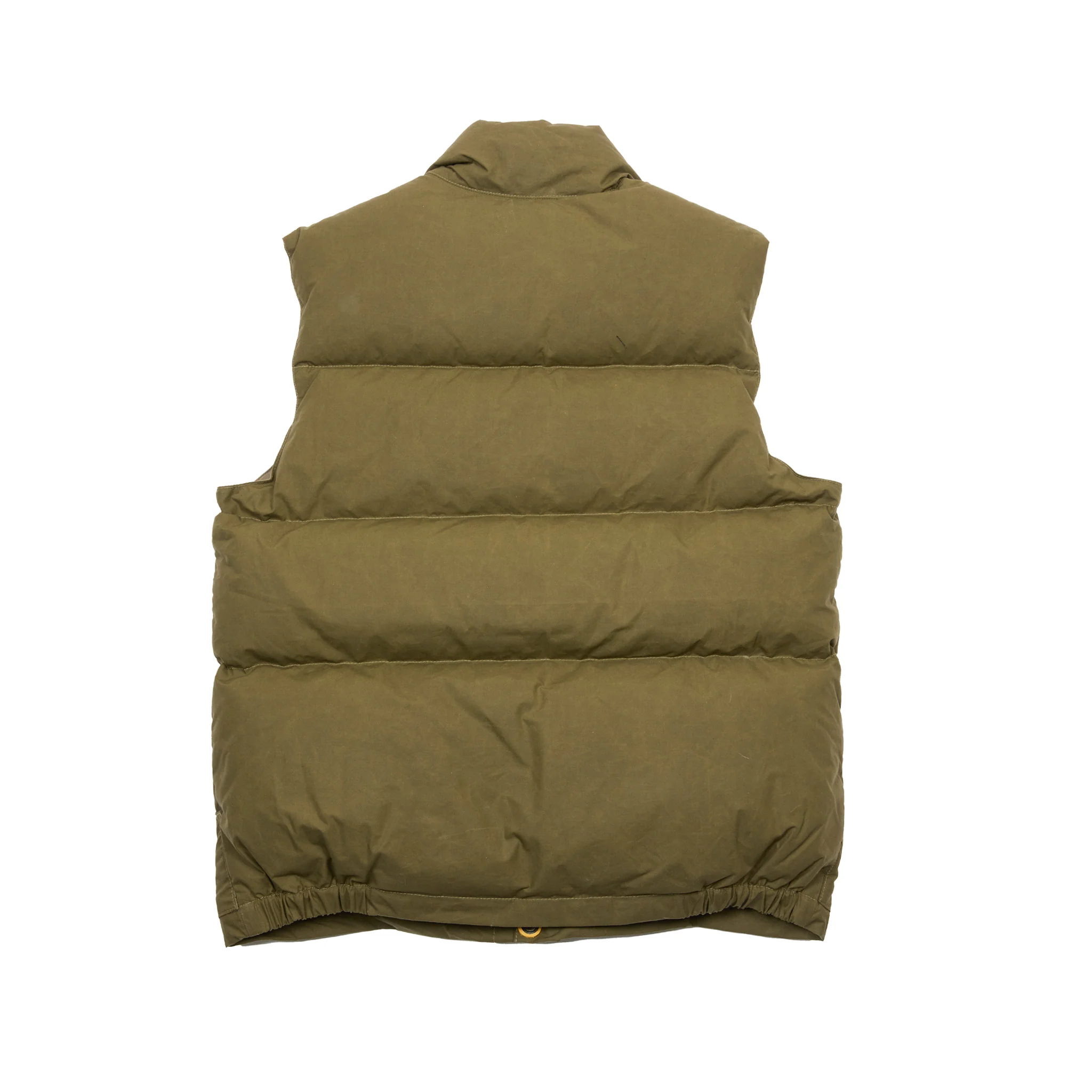 Crescent Down Works Wax Italian Vest in Douglas Green-Wood - Image 3