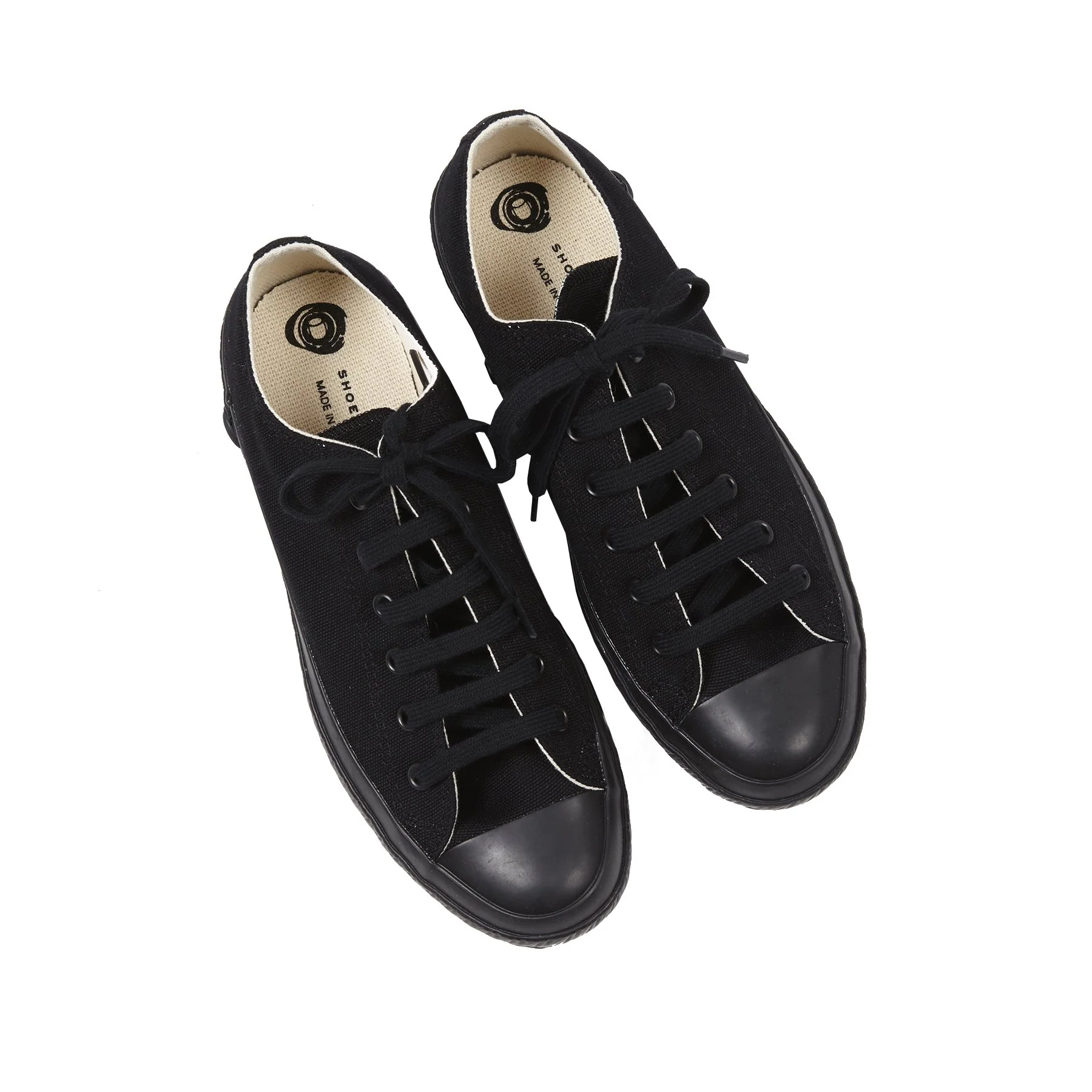 Shoes Like Pottery Canvas Trainers in Mono Black - Image 3